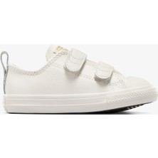Converse Chuck Taylor All Star 2V Bebek Krem Deri SNEAKER.286