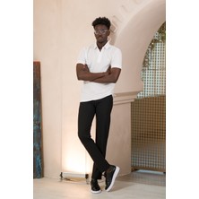 Paul Martin Örme Polo Yaka Regular Fit Pamuklu ve Likralı T-Shirt