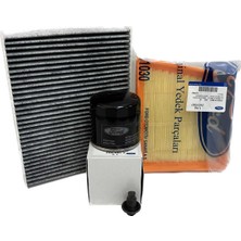 Ford B-Max 1.0 Ecoboost Filtre Bakım Seti 2012-2018 Hava+Yağ+Karbonlu Polen Filtresi