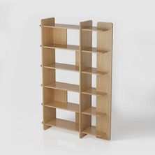 Otranto Kitaplık | 120 cm - 6 Raflı Açık Meşe Renkli