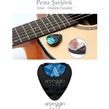 Arpeggio Arte 7’li Açık Mavi Gitar ve Ukulele Pena Seti + Pena Taşıma Kutusu Hediye | Selüloid Pena (0,71MM)