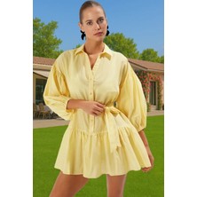 Yazlık Plaj Elbisesi Pamuklu Mini Elbise Vual Dokuma Özel Tasarım Özel Tasarım Kaliteli Işçilik