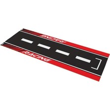 Skm Universal Kırmızı Desenli 80 x 220 cm Kaydırmaz Motosiklet Halısı