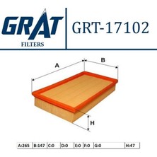 GRAT-17102 - Hava Fıltresı ( Ford : Connect 02- Focus 98- )