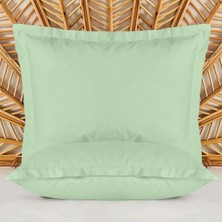Evidea Soft Basic Oxford 2'li Yastık Kılıfı - Yeşil - 50X70 cm