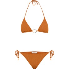 Halka Aksesuarlı Üçgen Bikini