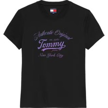 Kadın New York City Logo T-Shirt - Siyah