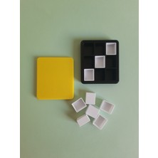 Bombeli Suluboya ve Pigment Half Pan Mini Boya Kutusu 9 Gözlü (Biyoplastik)