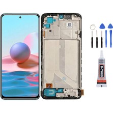 Yedcom Xiaomi Redmi Note 10S 4G Çıtalı Ekran Lcd Dokunmatik Tamir Seti Hediyeli