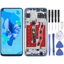 Yedcom Huawei P20 Lite Çıtalı Mavi Uyumlu Ekran Lcd Dokunmatik