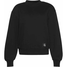 Tommy Jeans Bisiklet Yaka Düz Siyah Kadın Sweatshırt Tjw Bxy Fiyatı