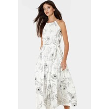 Kolsuz Halter Yaka Çok A Line Maxi Elbise Yaz Için Şık ve Rahat Modern Stil Yüksek Kalite