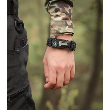 Paracord Outdoor Acil Durum Hayatta Kalma Bilekliği 5 In 1 Survival Bileklik