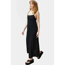 Yazlık Örme Maxi Elbise A Line Çok Çiçek Baskı Rahat ve Şık Modern Stil