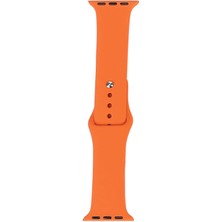 Apple Watch - Se/2/3/4/5/6/7/8/9 Serisi 38MM 40MM 41MM Uyumlu Esnek Silikon Kayış Kordon