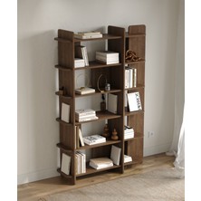Otranto Kitaplık | 120 cm - 6 Raflı Açık Meşe Renkli