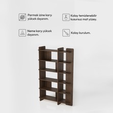Otranto Kitaplık | 120 cm - 6 Raflı Açık Meşe Renkli