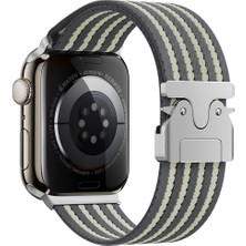 Apple Watch 10 46MM Saat Kordonu Suya ve Tere Dayanıklı Spor & Günlük Kullanım Naylon Hasır Örgülü