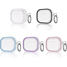Movenchy Shiny Airpods Pro 2 ( 2.nesil ) Şeffaf Kılıf - Siyah