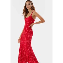 Yazlık Çiçekli Maxi Elbise Bodycon Kesim Nefes Alabilir Polyester Elastan Casual Mükemmel Uyum