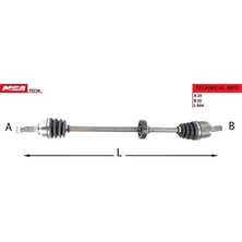 MGA-70736 - Aks Komple Sag-(Hyundaı: Accent 95>00 / Accent 00>05 Benzınlı / Excel 90>94  )