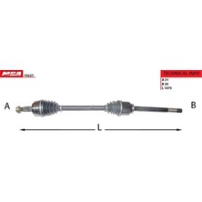 MGA-70227 - Aks Komple Sag Abssız Master Iıı 2.3 M9T