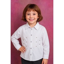 Kız Çocuk Beyaz Gömlek / 23 Nisan Okul Gömleği