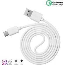 Samsung Galaxy A80 UYUMLU Hızlı Şarj ve Data Kablosu 3.1 Amper 1 Metre 