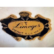 Limoges El Boyama 44 cm Boyunda Pirinç ve Porselen Vazo
