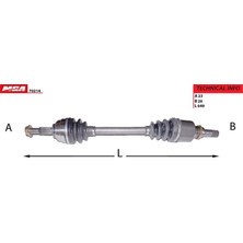 MGA-70214 - Aks Komple Sol Abssız Clıo Iıı Modus 1.4-1.6 K4J-K4M 1.5 K9K 5 Vıtes Robotıze Mcv 1.5 K9K
