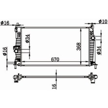 MGA-80541 - Su Radyatoru Brazıng Mazda3 10-14 A/t M/t