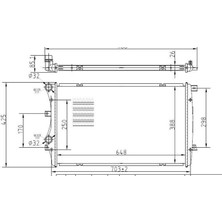 MGA-80179 - Su Radyatoru-Brazıng (Vw Caddy 04-11 Golf 04-09  Passat 06-15  Audı A3 04-08  Seat Leon 06-13)