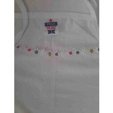 Beyaz Yakası Renkli Papatyalı %100 Pamuk Cotton Kız Çocuk Rahat Kullanışlı Atlet