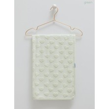 Caramell Incibaby Sweet Dreams Premium Pamuk Kalp Detaylı Kız Bebek Battaniyesi 85X95