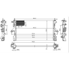MGA-80856 - Su Radyatoru Mekanık (Peugeot Boxer / Cıtroen Jumper 2.0/2.2hdı 15- (Mt)