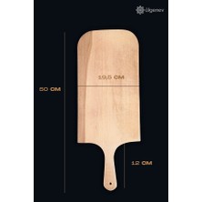 1 Adet Kayın Ağacı Fırın Küreği – 50X19,5 cm Doğal Ahşap Pizza ,pide, Lahmacun Küreği