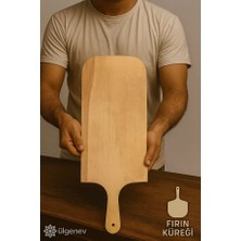 1 Adet Kayın Ağacı Fırın Küreği – 50X19,5 cm Doğal Ahşap Pizza ,pide, Lahmacun Küreği