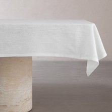 Mudo Home WHITNEY KETEN MASA ÖRTÜSÜ BEYAZ 140x180 CM