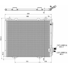 MGA-82419 - Klıma Radyatoru (Mercedes-Benz: W210 E200 (95+))