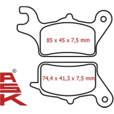 Honda Activa 125 I Ön Fren Disk Balatası SFA652 Ask