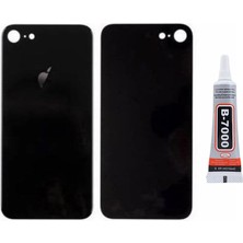 Yedcom İphone 8G Uyumlu Siyah Arka Pil Kapağı Batarya Kapağı Yapışkan Hediyeli Arka Pil Kapağı Batarya Kapağı Yapışkan Hediyeli
