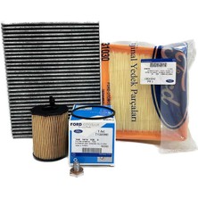 Ford Fiesta 1.4 - 1.5 Tdci Dizel Filtre Bakım Seti 2012-2017 Hava+Yağ+Karbonlu Polen Filtresi