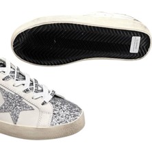 Women's Super Star- Golden Goose Glitter Sneaker - Coarse Glitter Laces - Kadın Ayakkabı Sneakers