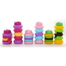 Katlanabilir Portatif Silikon Su Şişesi 500 ml Model 3