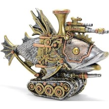 Steampunk Polyester Tasarım Balık Figürü