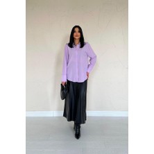 Tiana Lila Poplin Gömlek