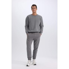 DeFacto Jogger Eşofman Altı Standart Fit Basic Düz Beli Bağcıklı Lastikli Paça Cepli A6468AX24AU