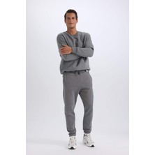 DeFacto Jogger Eşofman Altı Standart Fit Basic Düz Beli Bağcıklı Lastikli Paça Cepli A6468AX24AU