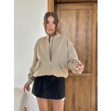Tiana Kemik Parçalı Bomber Ceket