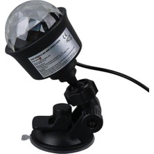 Ledx AL-KX-6889 Projeksiyon Atmosferli Usbli 4 Watt Şarjlı Sihirli Rgb LED Disko Topu